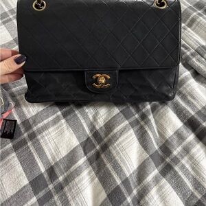 Chanel Classic Black Quilted Shoulder Bag
